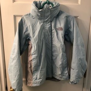Light Blue north face jacket